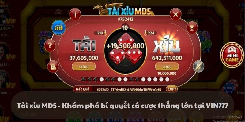 Tài xỉu MD5 - Khám phá bí quyết cá cược thắng lớn tại VIN777